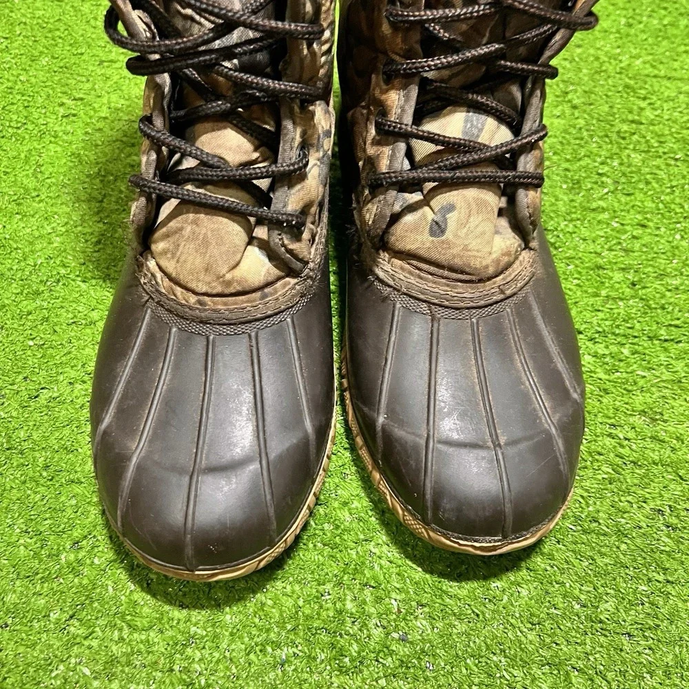 Vintage Camo‎ Duck Boots Mens SZ 9 Real Tree Thinsulate USA Made Hunting Outdoor